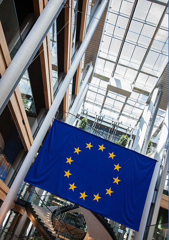 Summer season at the European Parliament in Strasbourg - Spiral staircase