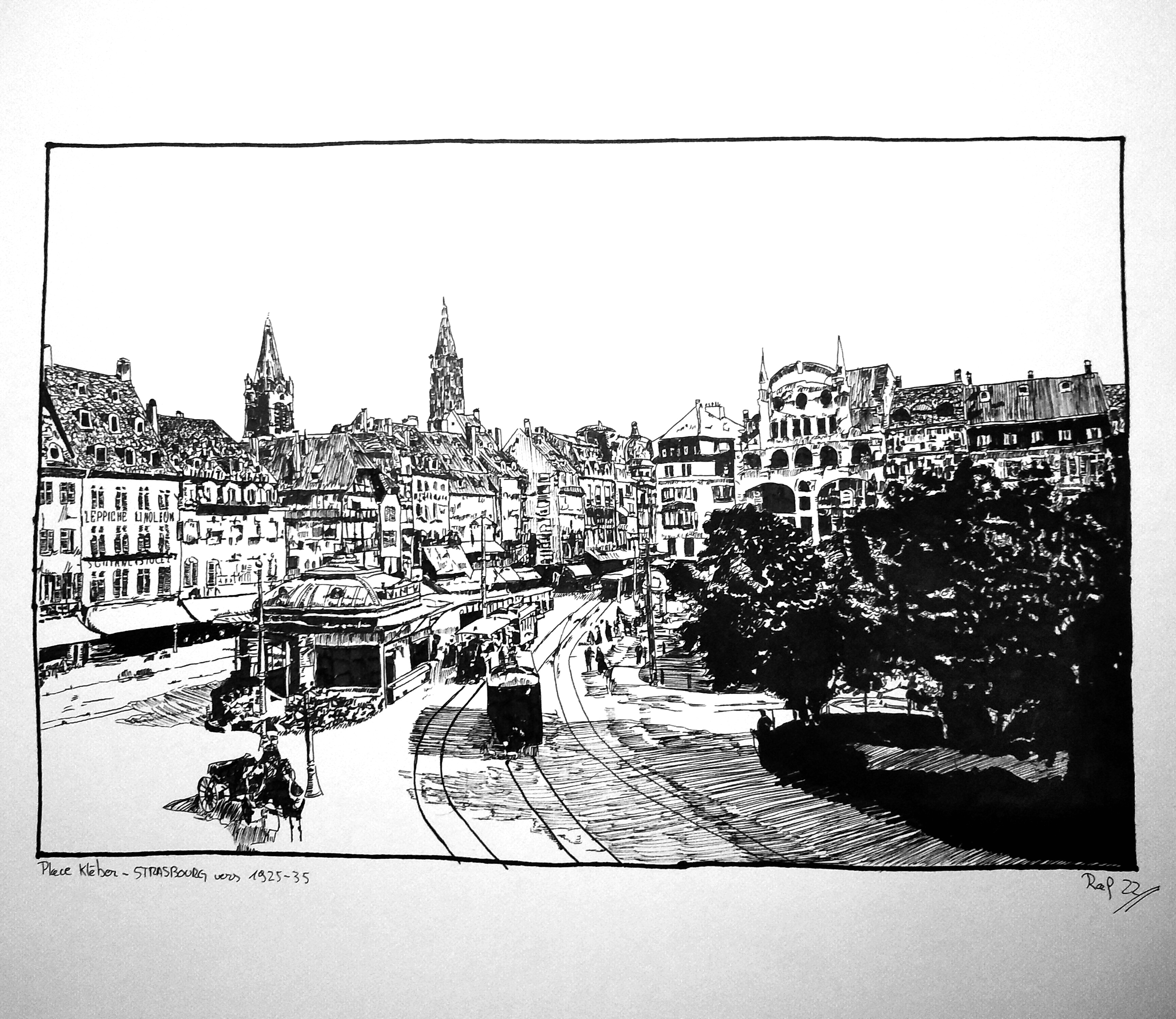Strasbourg - place Kleber entre 1920 et 1930